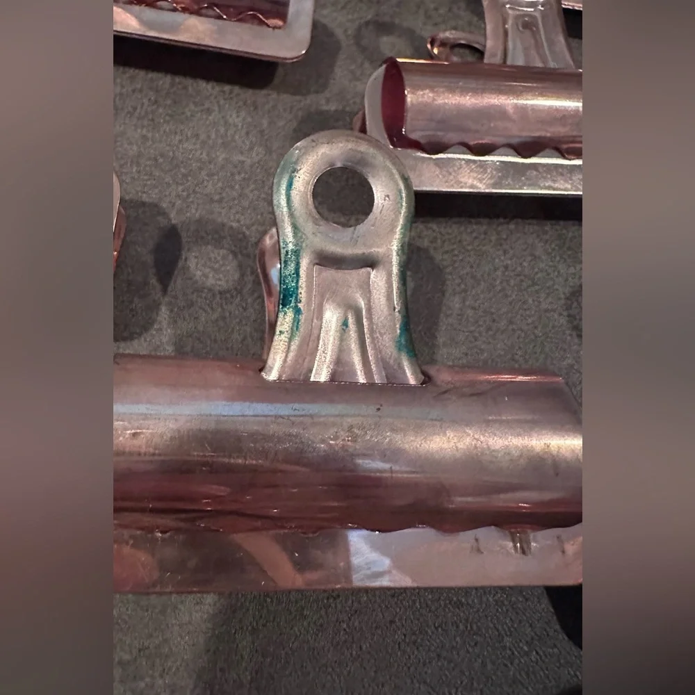 Set of 32 Urban Outfitters Copper Bulldog Clips